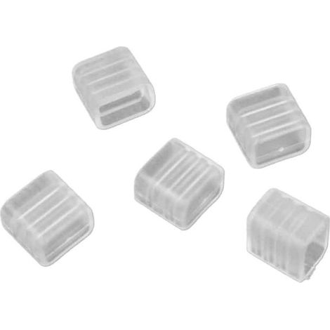 Set di 5 Tappi per Striscia LED 8mm Accessori di Chiusura Colore Bianco Accessori per Protezione e Finitura