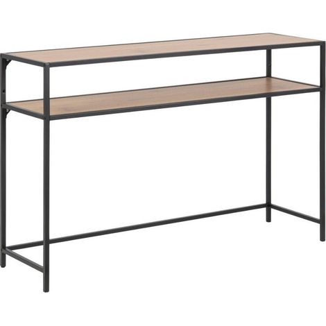 Consola Norsica Sevferi 126, Roble salvaje + Negro, 79x120x35cm (1/5)
