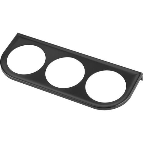 Armaturenbrett-Instrumentenhalterung, zuverlässige dreifache Instrumentenhalterung aus Eisen für Kraftfahrzeuge (Schwarz)