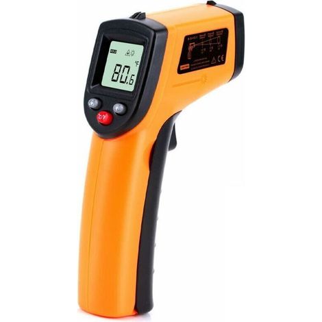 Thermomètre infrarouge Digital Non Contact -50-400 ° C Température de lecture instantanée Mesurer GM320 pour la cuisine industrielle