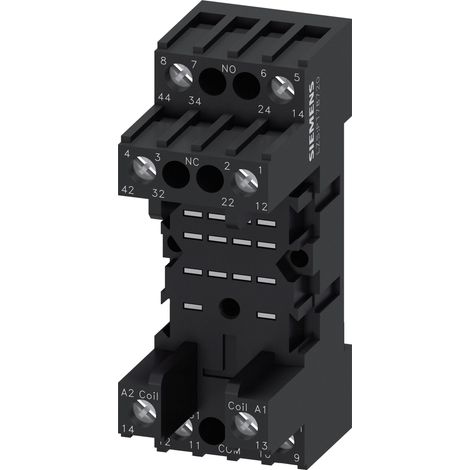 Support relais Siemens, Montage sur rail clipsable, pour Série PT ( Prix pour 1 )
