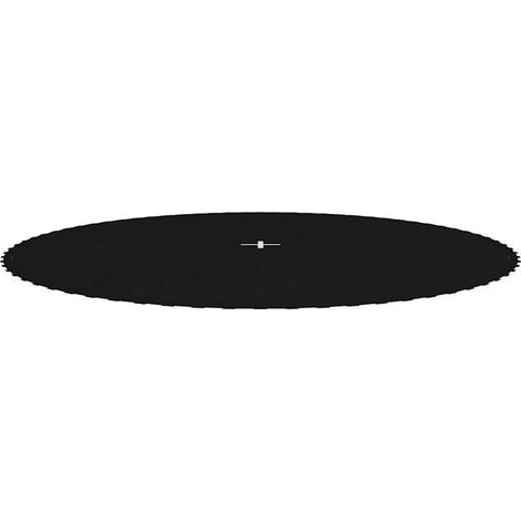 vidaXL Lona de salto para cama elástica redonda tela negro 3,96 m (1/2)