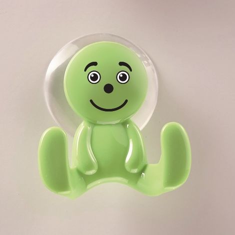 Portemanteau ventouse sourire vert anis - MOTTEZ - B849VVA (1/2)