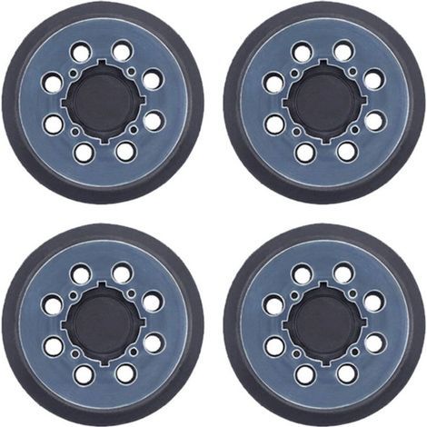 4 patins ponçage 125mm 8 trous - Compatible DeWalt DWE6423/DW420 - Remplacement direct - RSP54 équivalent