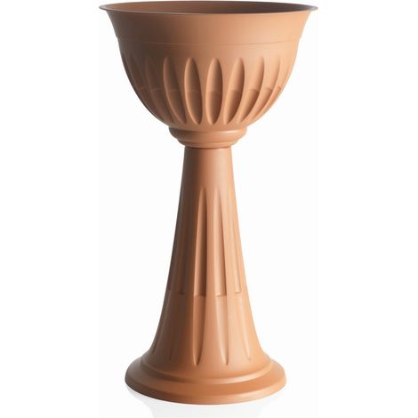 1PZ VASO A COLONNA ALBA Col. Terracotta Ø cm. 43x74,5 h (1/2)