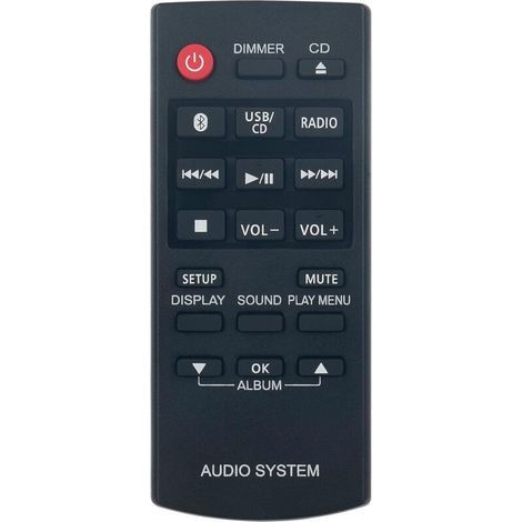 N2QAYB000984 Replacement Remote Control for Panasonic CD Stereo System SC-PM250 SA-PM250 SB-PM02 SC-PM251 SA-PM251 SC-PM600 SA-PM600 SA-PM250 SC-HC200 SA-HC395 SA-HC397 SB-PM500 SC-UX100 (1/5)