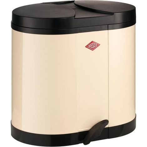 Wesco Cestino moderno mandorla 30 litri a pedale