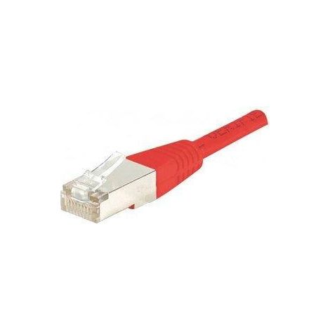 Cordon RJ45 CAT. 5e F/UTP 1m Rouge