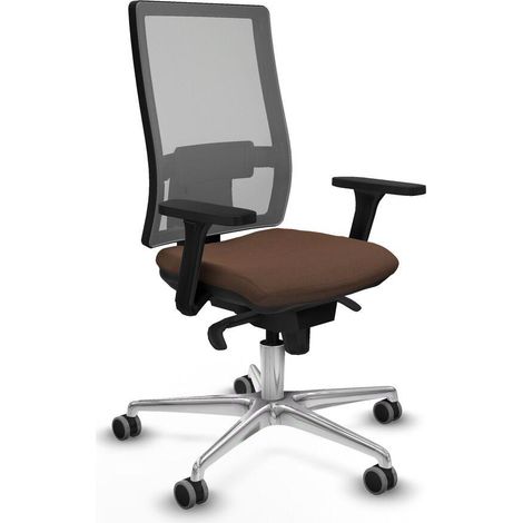 Piqueras y Crespo Horna Chaise de bureau brun foncé (1/3)