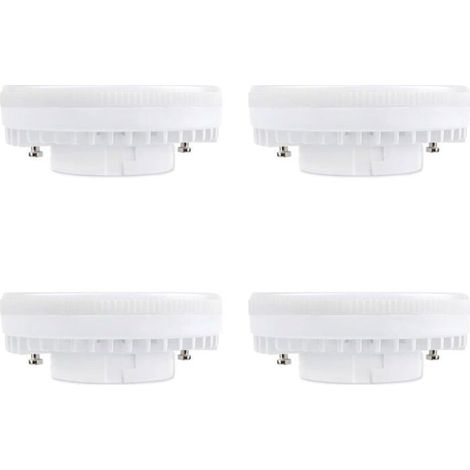 Spot LED GX53 Blanc Chaud - MICH - 9W - 3000K - 900LM - 120° - AC 230V - Lot de 4 - Non-dimmable - Équivalent CFL 15-18W (1/4)