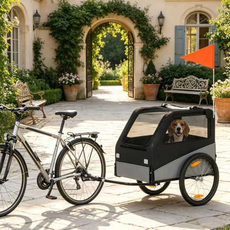 Saranno disponibili in loco rimorchi per biciclette per cani con pneumatici da 20 pollici. (1/5)