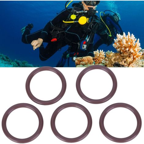 5 pièces joints toriques FKM90 marron pour bouteille plongée AS-050, accessoires entretien plongée sous-marine