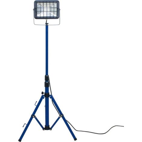 as-schwabe Proiettore LED su treppiede nero e blu 30 W