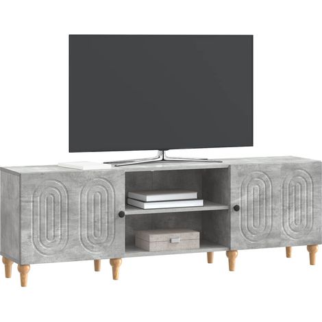 Maison Exclusive - Meuble TV Gris béton 150 x 31 x 50 cm Bois d'ingénierie