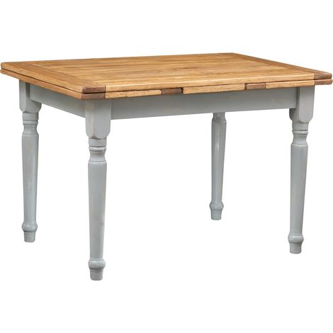 Table à Manger Extensible 120x80x80 cm - Table Salle à Manger Extensible en Bois Massif - Table Bois Salle a Manger (1/5)
