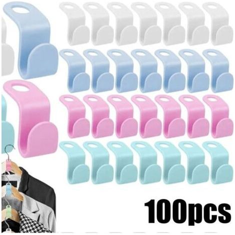 100STK Hanger Cascade Connection Hook Space Saving Hangers Hangers Hangers (1/5)