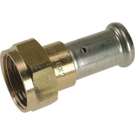 Henco Pressfitting mit IG flachdichtend ohne Nippel 16x1/2"