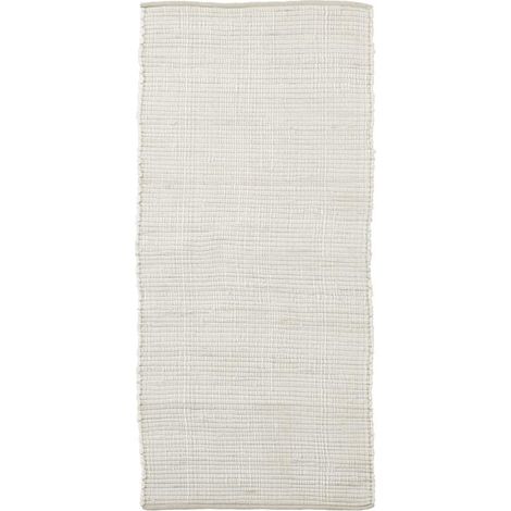 House Doctor Tapis Chindi, Blanc, Longueur 160 cm, Largeur 70 cm (1/4)