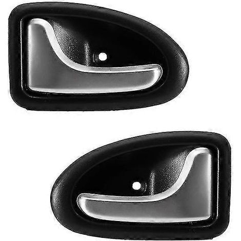 Lot de 2 poignées de porte intérieures chromées pour Renault Clio 2/3-4/5 (2000-2009) - Paire (1/5)
