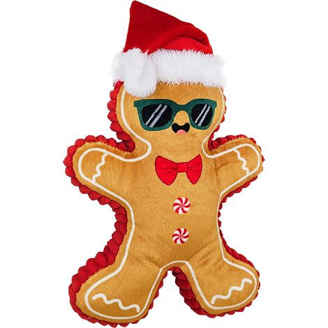 Nobby Xmas Hundespielzeug Lebkuchenmann Cool 37 cm Tierkuscheltier