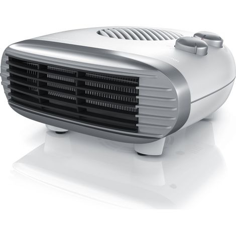 Brandson Heizlüfter 2000W, einstellbares Thermostat, Überhitzungsschutz, Automatische Abschaltung, 3 Leistungsstufen, Weiß/Silber (1/5)