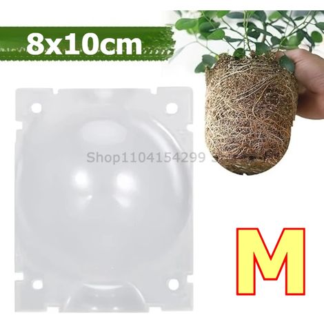 (M, 1 pièce) Capsules de marcottage aérien, boules de bouturage pour plantes, boîte de culture haute pression, boîte de greffage, pot de pépinière (1/4)