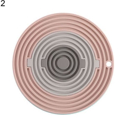 Placemat - En Silicone Résistant à la Chaleur - Pour Table à Manger Cuisine Bureau - 3 Pièces (1/2)