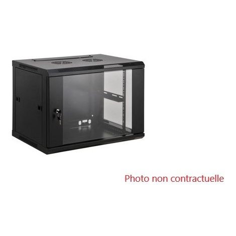 [JAMAIS UTILISE] Coffret Mural Baie de Brassage 8U Acier Galvanisé 600x600 - 66060 (1/5)