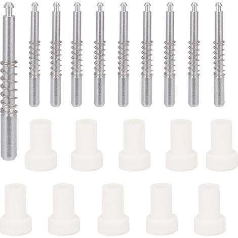 10pcs Loquets à Piston pour Moustiquaire de Fenêtre avec Capuchons Goupilles de Retenue en Aluminium 5/32 Po x 1-1/2 Po Clips Remplacement pour Fixer la Fenêtre (1/5)