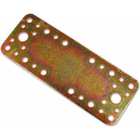 Piastra Diritta per Travi Extra Pesante in Acciaio170X65 mm spessore 2,5mm 25 Pz (1/2)