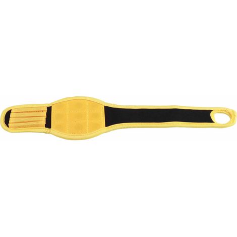 Bracelet magnétique ajustable, aimant portable pour maintenir les fixations à vis métalliques (jaune)