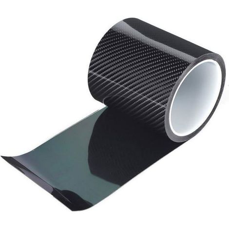 Film Protection Carbone - 10cmx3m anti-rayures - Autocollant bord porte (1/5)