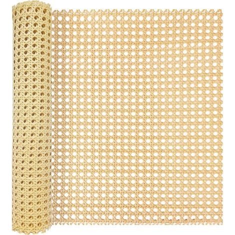 Rouleau Cannage 40x150 Cm, Matériau Pe Imperméable, Tressage Rotin Pour Chaise, Meuble, Armoire (1/5)