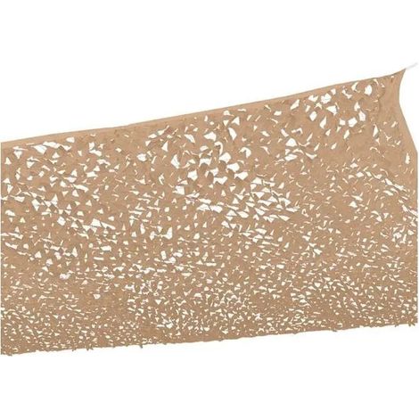 Voile d'ombrage rectangulaire Design Camouflage, 3x4 M, couleur sable, filet d'ombrage (1/5)