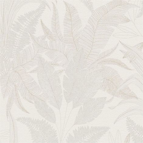 Country style wallpaper wall Profhome 396542 non-woven wallpaper slightly textured with floral ornaments matt cream beige 5.33 m2 (1/5)