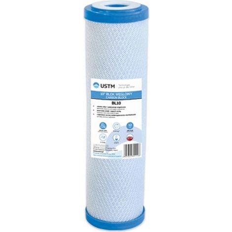 Cartouche filtrante à eau UST-M BL10, bloc de charbon actif, filtre de remplacement de 10 pouces (1/5)