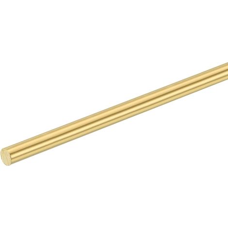 1 x Round Bar Solid Brass 1/4" (6.5mm) Diameter, Length 12"(305mm) Brass Tower Bar H62 for DIY Craft Industry Construction (1/5)