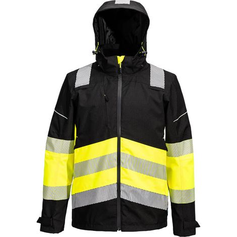 Giacca da pioggia estrema Pw3 Hv Classe 1 - Taglia S - Giallo/nero - Portwest