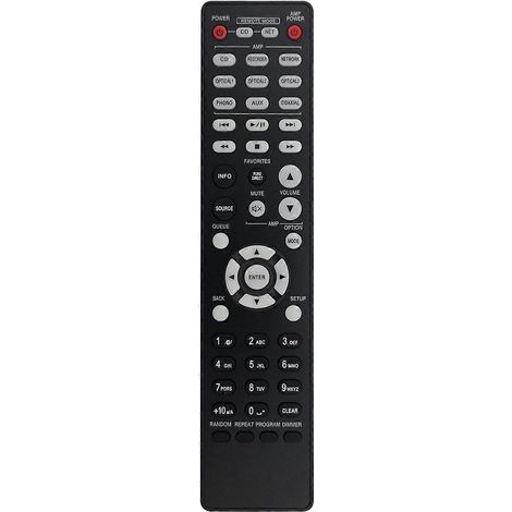 RC-1223 Ersatzfernbedienung für Surround-AV-Receiver (Schwarz) (1/5)