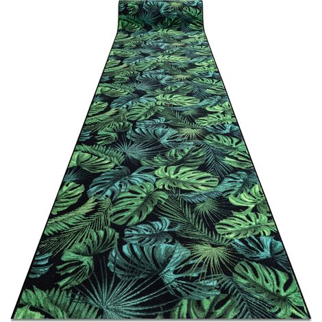 PASSATOIA gommata MONSTERA Foglie la gomma verde 67 cm green 67x1050 cm