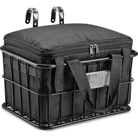 Panier De Vélo Avant Avec Poche Intérieure Amovible, Grand Panier De Guidon Pour Vélo Électrique, Scooter, Vélo De Montagne, Vélo De Course, Vélo De Ville (1/5)