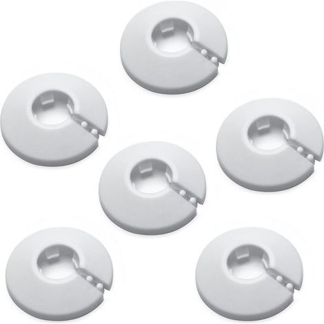 1/2" OD 16mm White Decorative Pipe Covers PP Plastic Wall Pipe Decoration (1/5)