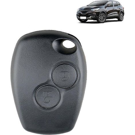 Étui pour clé de voiture sans lame, 2 boutons, coque pour clé de voiture, cache télécommande (1/5)