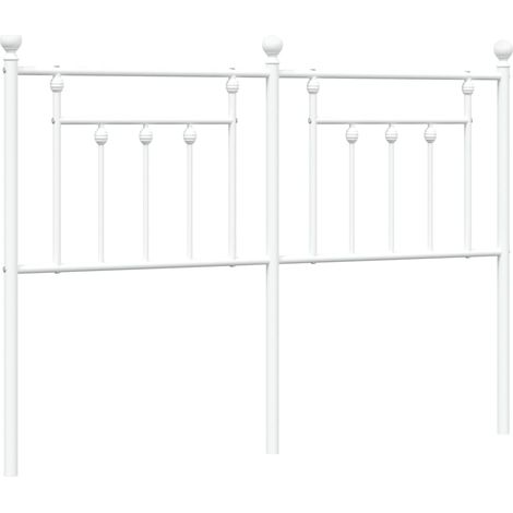 Maison Exclusive - Cabecero de repuesto de metal blanco 150 cm