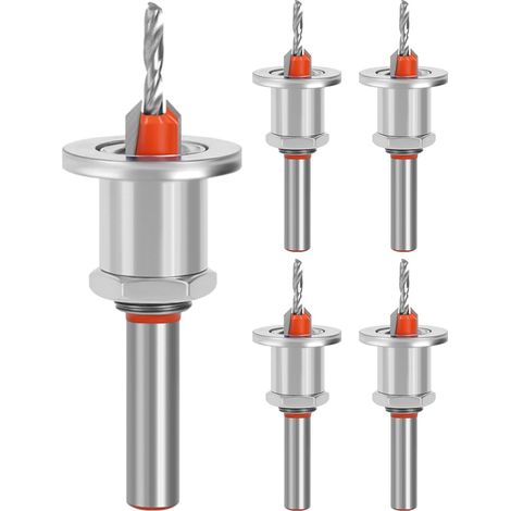 Milling Drill Bit Set  Adjustable Woodworking Tools - Wood Screw Milling Cutter - For Furniture, Appliances, Doors (8mm) (1/5)