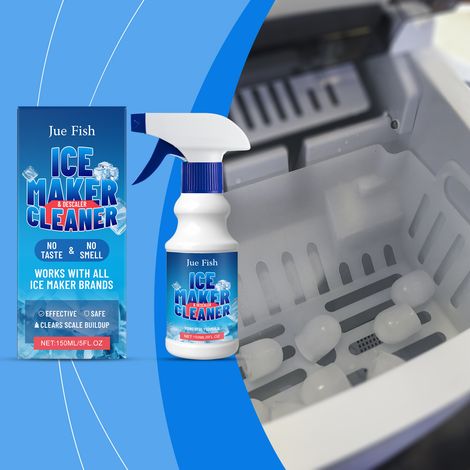 Eismaschinenreiniger, sanfter Fleckenentferner, Eiscrusher-Reiniger, Eiswürfelbehälterreiniger, Kalkentferner, für die tägliche Pflege – 150 ml -- DE (1/5)