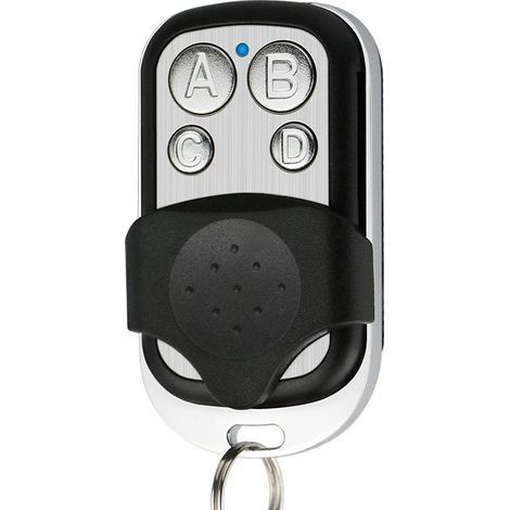 Universal 433.92 MHz remote control for automatic gates – 4 channels, built-in 12V battery, automatic learning programming (1/4)
