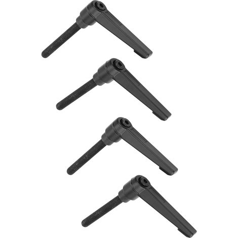 4 Poignées de Fixation Métalliques Réglables pour Machine, Filetage Mâle M8, 40mm, Lot de 4 (1/5)