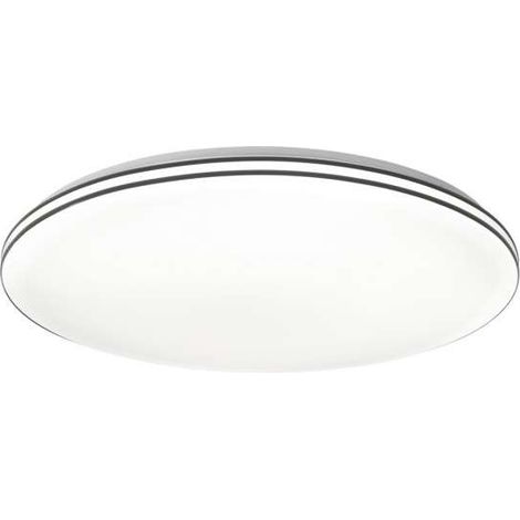 Plafón led modelo Indra acabado negro, 6cm(alto) 40cm(ancho) 40cm(fondo) . (1/2)
