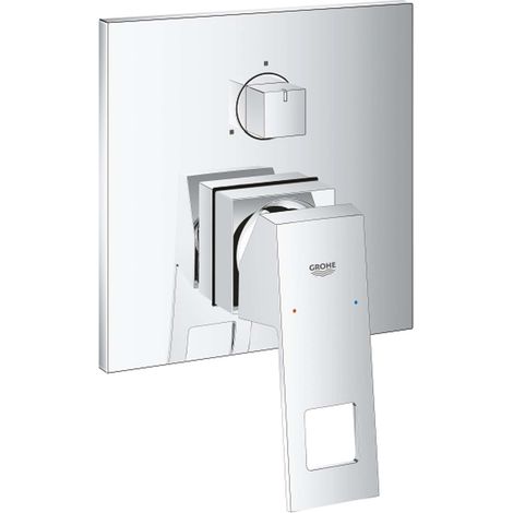 Eurocube mitigeur monocommande 3 sorties avec inverseur, chrome (G24094000) (1/7)